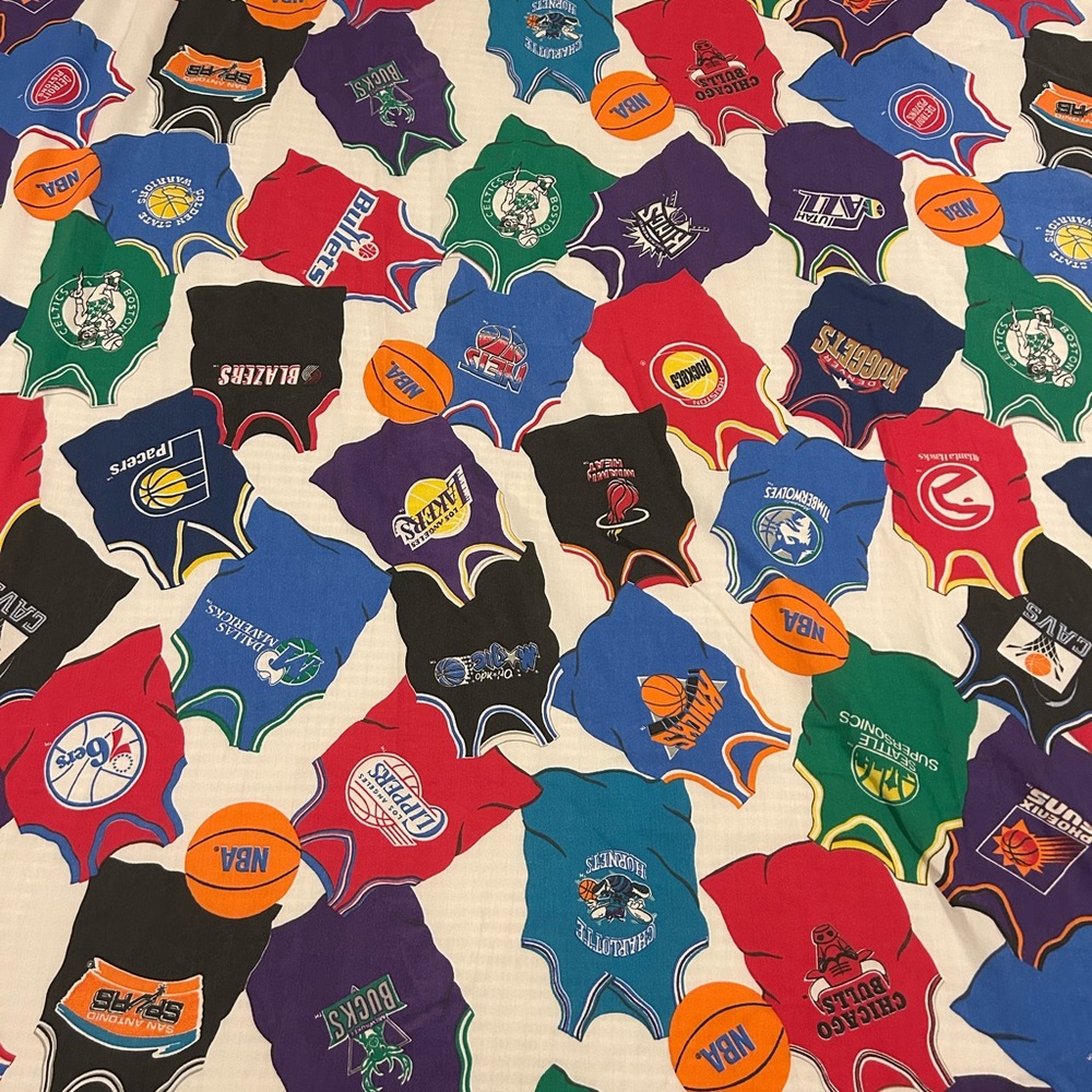 NBA Kids Colorful Team Bed Sheet